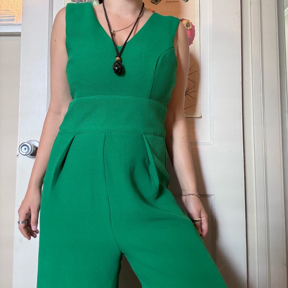 Professional Green Jumpsuit